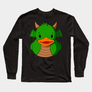 Green Dragon Rubber Duck Long Sleeve T-Shirt